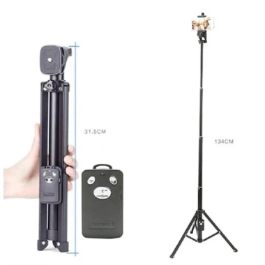 Gậy Chụp Ảnh 3 Chân Yunteng 1.688 Cao 135cm và Remote Sạc Giá Ưu Đãi 198k