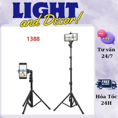 Gậy chụp ảnh 3 chân YUNTFNG 1.388 remote bluetooth tiện du lịch, chắc chắn, giá 172.000₫ 6