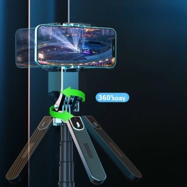 Gậy chụp ảnh 4 chân P180 1.8m - Tay quay 360°, Bluetooth sạc điện, giá 259.000đ 3