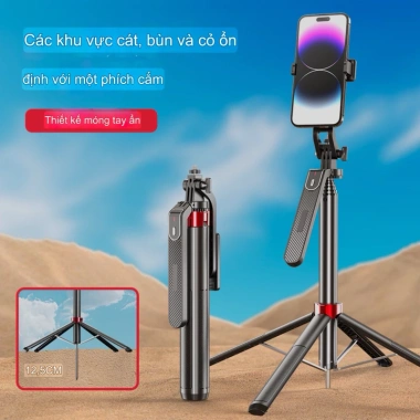 Gậy Chụp Ảnh 4 Chân P185 - Cầm Tay, Remote, Dài 30‑180cm, Giá 265.000đ 10