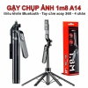 Gậy chụp ảnh 4 chân Selfie A14 1.8m tay cành xoay 360 Bluetooth 30cm video 259k