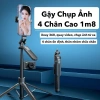 Gậy chụp ảnh 4 chân Selfie A14 1.8m tay cành xoay 360 Bluetooth 30cm video 259k 2