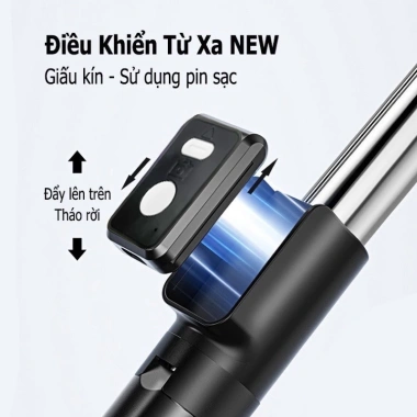 Gậy Chụp Ảnh B11 3 Chân Chắc Chắn - Đèn LED và Điều Khiển Từ Xa, Siêu Nhẹ Dễ Mang, Giá 140k