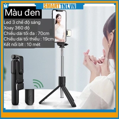 Gậy chụp ảnh Bluetooth 3 chân - Giá đỡ đa năng, giảm còn 48k tại Smarttnt.vn
