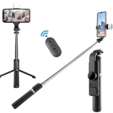 Gậy Chụp Ảnh Cao 1m Giá Đỡ 3 Chân Xoay 360 Kèm Remote Bluetooth Siêu Tiện Lợi 3