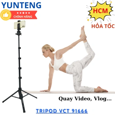 Gậy chụp ảnh điện thoại Yunteng VCT-91.666 - Tripod 1.6m 3 chân Bluetooth remote chụp xa