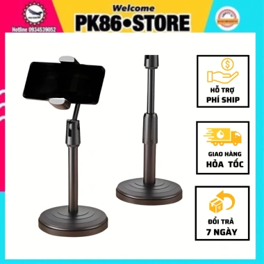 Gậy chụp ảnh GDT132 Giá đỡ điện thoại tripod chân tròn 1 kẹp livestream 22.000đ