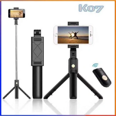 Gậy chụp ảnh K07 Bluetooth - Điều khiển từ xa, selfie 3 chân đa năng, 74.900 VND