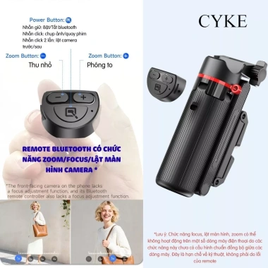 Gậy Chụp Ảnh Mini CYKE F07 4 Chân Quadrapod Đa Năng Bluetooth Zoom Giá 179k 4
