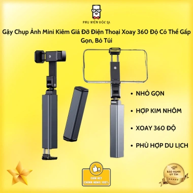 Gậy Chụp Ảnh Mini Xoay 360 độ Gấp Gọn Đỡ Điện Thoại Bỏ Túi Giá Tiết Kiệm 169k