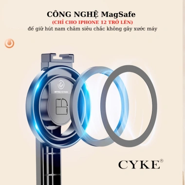 Gậy Chụp Ảnh Sefie CYKE L20 MagSafe cho iPhone – Thiết kế gập gọn, giá 230k
