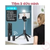 Gậy Chụp Ảnh Selfie Bluetooth Đèn LED, 3 Chân Đỡ Chắc Chắn - Giá 27k 5