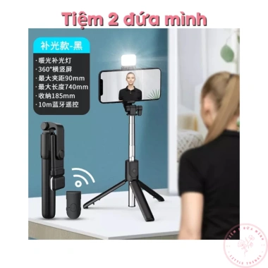 Gậy Chụp Ảnh Selfie Bluetooth Đèn LED, 3 Chân Đỡ Chắc Chắn - Giá 27k 5 Gậy Chụp Ảnh Selfie Bluetooth Đèn LED, 3 Chân Đỡ Chắc Chắn - Giá 27k 5