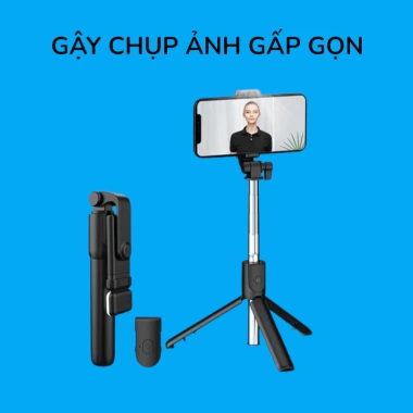 Gậy Chụp Ảnh Selfie Remote Tripod 3 Chân Đèn LED Trợ Sáng - Giá 56k Giảm Sốc