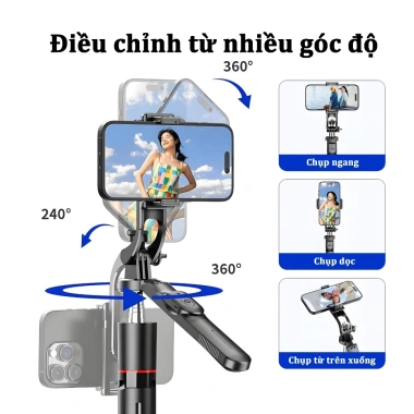 Gậy Chụp Ảnh Tự Sướng 1,7m Chức Năng Tripod Điện Thoại Remote Bluetooth Giá 60k