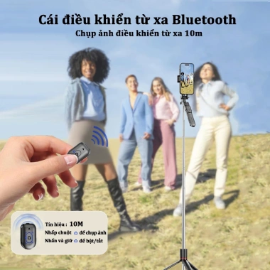Gậy Chụp Ảnh Tự Sướng 1,7m Chức Năng Tripod Điện Thoại Remote Bluetooth Giá 60k