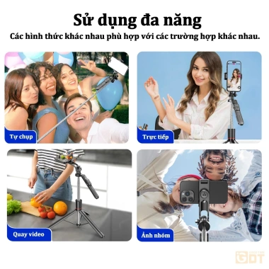 Gậy Chụp Ảnh Tự Sướng 1,7m Chức Năng Tripod Điện Thoại Remote Bluetooth Giá 60k 9 Gậy Chụp Ảnh Tự Sướng 1,7m Chức Năng Tripod Điện Thoại Remote Bluetooth Giá 60k 9