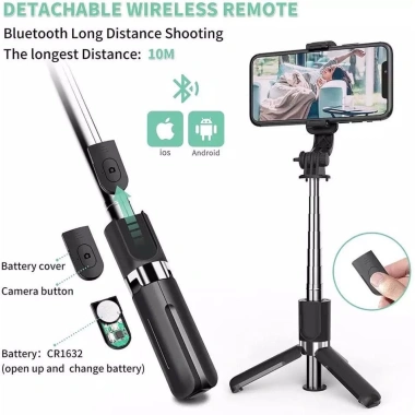 Gậy Chụp Ảnh Tự Sướng 3 Chân Đa Năng Q07 - Selfie Nút Bluetooth Giá 25.000 5
