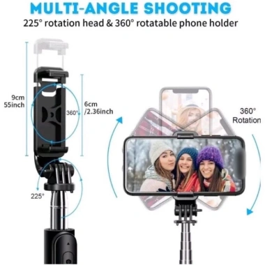 Gậy Chụp Ảnh Tự Sướng 3 Chân Đa Năng Q07/Q07s Kèm Đèn Selfie và Remote Bluetooth Siêu Tiện Lợi - 29.000₫ 4