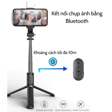 Gậy Chụp Ảnh Tự Sướng 3 Chân Đa Năng Q07/Q07s Kèm Đèn Selfie và Remote Bluetooth Siêu Tiện Lợi - 29.000₫ 6