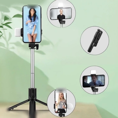 Gậy Chụp Ảnh Tự Sướng 3 Chân Đa Năng Q07/Q07s Kèm Đèn Selfie và Remote Bluetooth Siêu Tiện Lợi - 29.000₫ 8