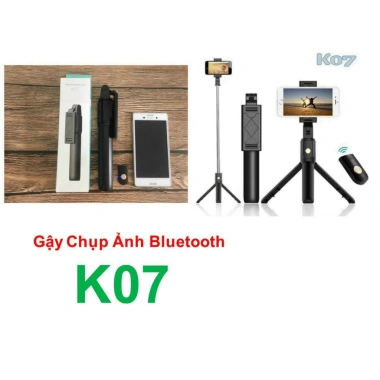 Gậy Chụp Ảnh Tự Sướng Bluetooth 3 Chân Đa Năng K07 – Giá 72.000, Chụp Đẹp 2