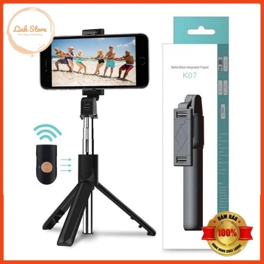 Gậy Chụp Ảnh Tự Sướng Bluetooth 3 Chân K07 - Tripod Đa Năng Livestream, Điều Khiển Từ Xa, Giá 85.000 VND