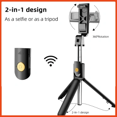 Gậy Chụp Ảnh Tự Sướng Bluetooth 3 Chân K07 - Tripod Đa Năng Livestream, Điều Khiển Từ Xa, Giá 85.000 VND 2
