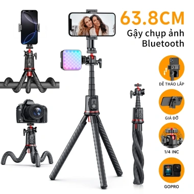 Gậy chụp ảnh tự sướng C03 Octopus Tripod - Giá đỡ linh hoạt cho điện thoại, giảm còn 180.000 VND