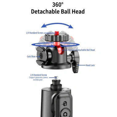 Gậy chụp ảnh tự sướng C03 Octopus Tripod - Giá đỡ linh hoạt cho điện thoại, giảm còn 180.000 VND