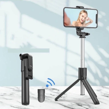 Gậy chụp ảnh tự sướng gấp gọn quay 360°, đèn LED làm đẹp, remote Bluetooth, giá 126k 4