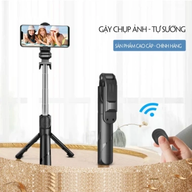Gậy Chụp Ảnh Tự Sướng XT02 3in1 Bluetooth - 3 Chân Đa Năng, Livestream và Selfie, Giá chỉ 97.000₫