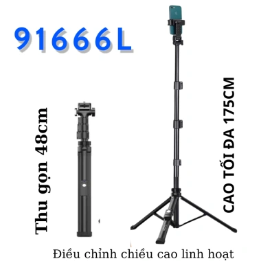 Gậy Chụp Ảnh Yunteng VCT 91.666 3 Chân, Quay Video Selfie, Remote Pin Từ Xa - 309k