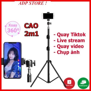 Gậy chụp hình 3 chân cho điện thoại - Live stream, quay video 360° chỉ 95.000₫
