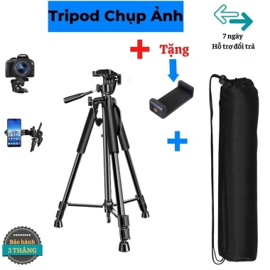Gậy Chụp Hình 3 Chân Nhôm Chắc Chắn - Tripod Livestream, Máy Ảnh - Giá chỉ 199k