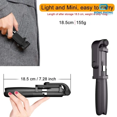 Gậy Chụp Hình 3 Chân Selfie Stick L01 Bluetooth - Giá chỉ 149.000, giảm tới 20%