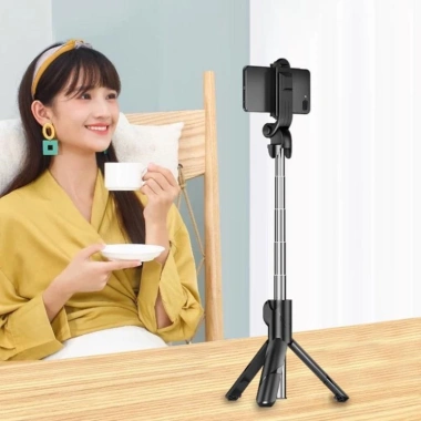 Gậy chụp hình Bluetooth 3 chân XT02 - Remote điều khiển từ xa, cực rẻ 48k 9