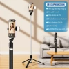 Gậy Chụp Hình Bluetooth Gấp Gọn, Đèn LED Trợ Sáng, Xoay 360°, Giá chỉ 39.800₫ 4