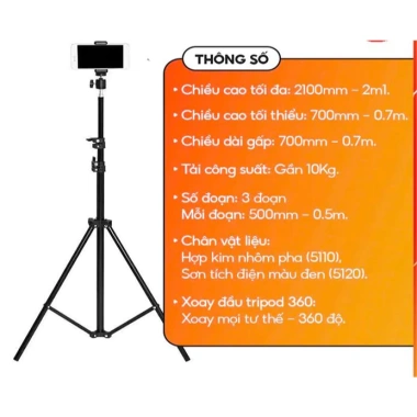 Gậy chụp hình live stream đa chức năng, giá chỉ 60k giảm từ 75k – ổn định, linh hoạt, dễ dùng
