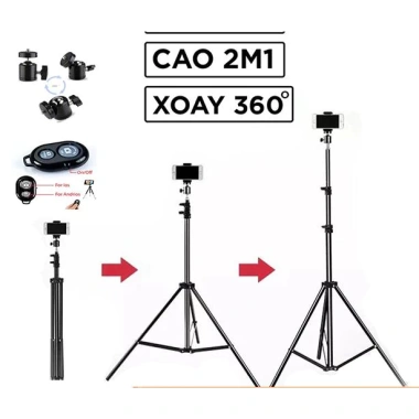 Gậy chụp hình live stream đa chức năng, giá chỉ 60k giảm từ 75k – ổn định, linh hoạt, dễ dùng