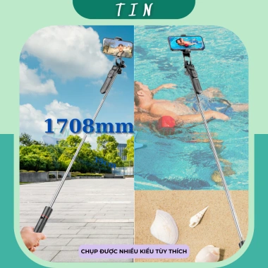 Gậy Chụp Selfie Tripod F16 - Cao 1.7m, Xoay 360 độ, Remote Bluetooth, Livestream Video, Giá 155k (Giảm từ 196.850) 8 Gậy Chụp Selfie Tripod F16 - Cao 1.7m, Xoay 360 độ, Remote Bluetooth, Livestream Video, Giá 155k (Giảm từ 196.850) 8