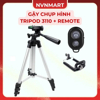 Gậy chụp Tripod 3.110 & 3.120 + túi dây rút, kẹp điện thoại, remote – Giá 69.799₫ 10 Gậy chụp Tripod 3.110 & 3.120 + túi dây rút, kẹp điện thoại, remote – Giá 69.799₫ 10