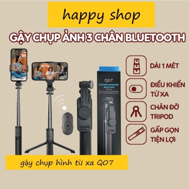 Gậy Chụp Tự Sướng 3 Chân Q07 Đa Năng Chụp Hình Quay Phim Livestream Nguyên Hộp 6
