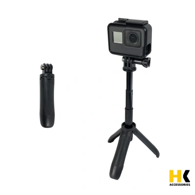 Gậy kiêm tripod mini 21cm mở rộng, gắn Actioncam GoPro, nhẹ gọn, dễ mang