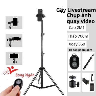 Gậy livestream đa năng 2m kim loại chắc chắn - Quay TikTok, video, chụp ảnh, hỗ trợ nhiều điện thoại - Giá chỉ 90.000đ 4 Gậy livestream đa năng 2m kim loại chắc chắn - Quay TikTok, video, chụp ảnh, hỗ trợ nhiều điện thoại - Giá chỉ 90.000đ 4