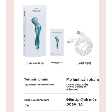 Gậy massage điện đa chức năng, làm nóng, rung cầm tay vai, cổ, eo - Giảm căng thẳng, 485.095₫