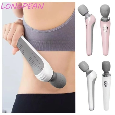 Gậy massage điện LONGPEAN cầm tay, rung tần số cao, 5 tốc độ, sạc USB, hoạt động yên tĩnh, búa massage di động