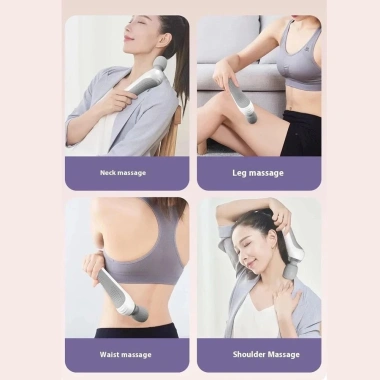 Gậy massage điện LONGPEAN cầm tay, rung tần số cao, 5 tốc độ, sạc USB, hoạt động yên tĩnh, búa massage di động