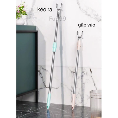 Gậy phơi quần áo gấp gọn inox - Sào phơi đồ bền, không gian tiết kiệm, 49.300đ