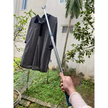 Gậy Phơi Quần Áo Inox Móc 2 Đầu Tiện Lợi Càn Dài 1.4m Giá 62k Giảm Đặc Biệt 2